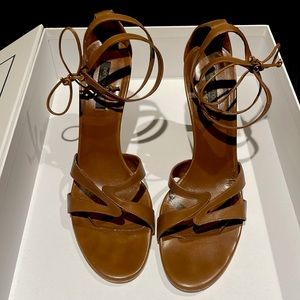 Authentic Sergio Rossi Brown sandal- worn once